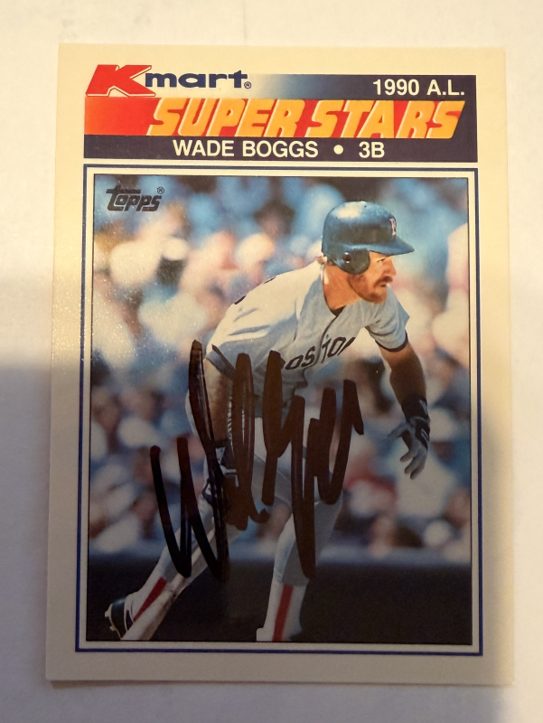 Wade Boggs Autographed CARD