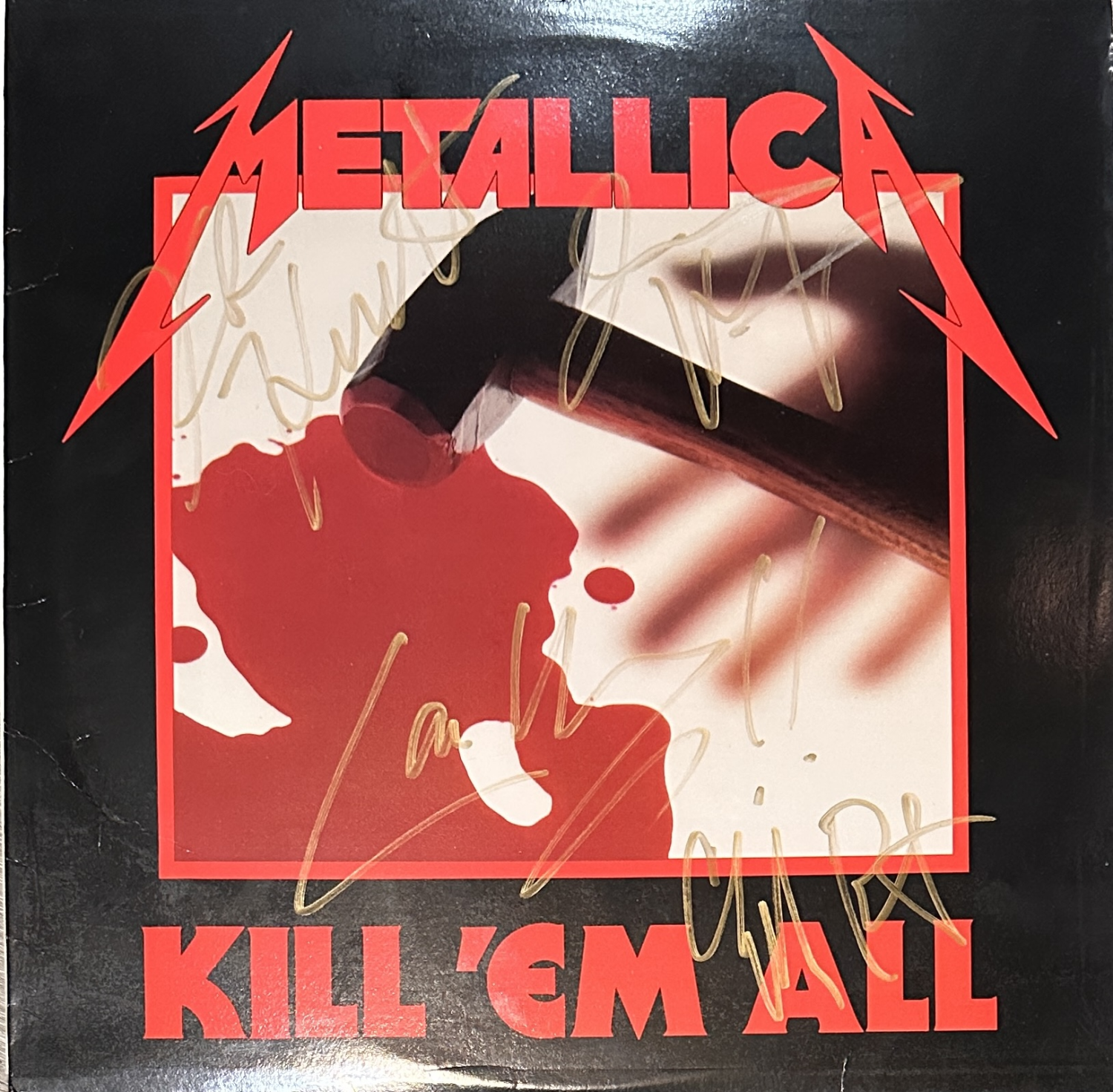 Metallica Autographed Album JAMES CLIFF LARS KIRK