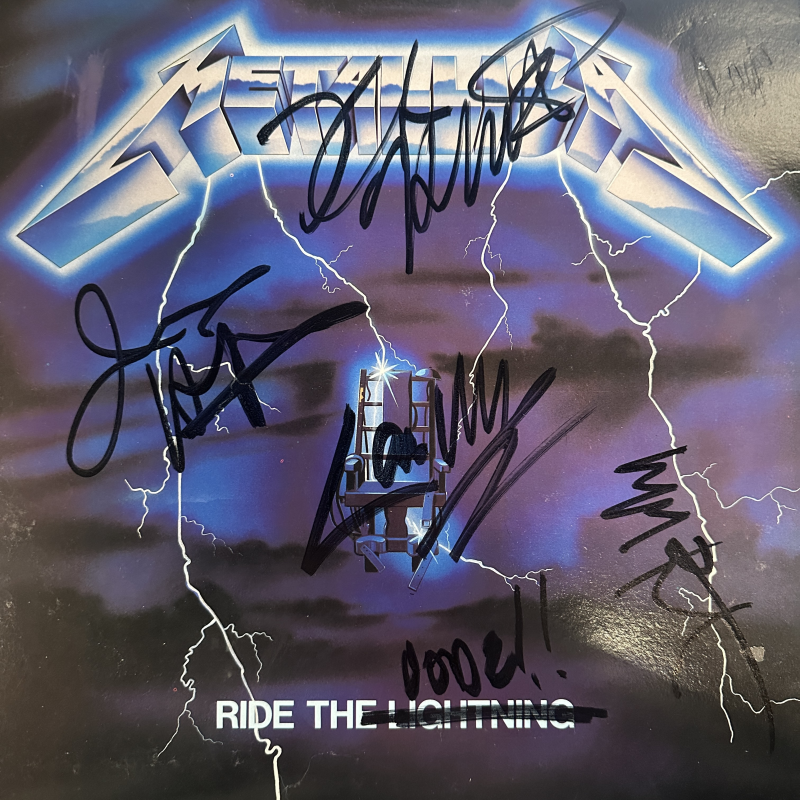 Metallica Autographed Album Cover CLIFF!!!!!