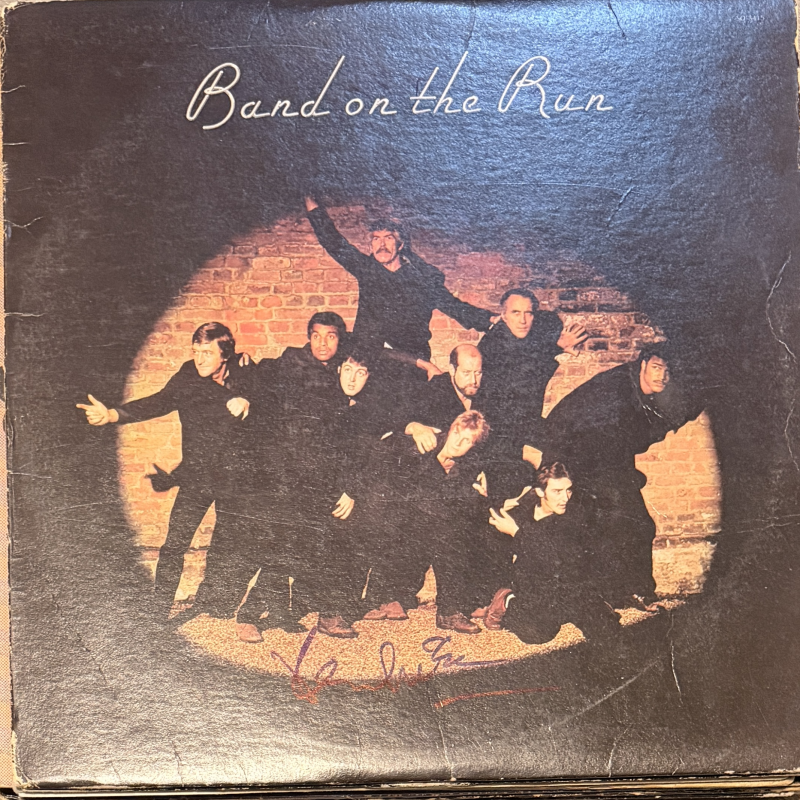 Paul McCartney Band on the Run Autographed Album