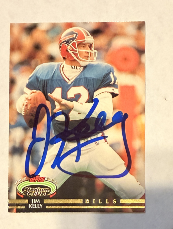 Jim Kelly Autographed CARD