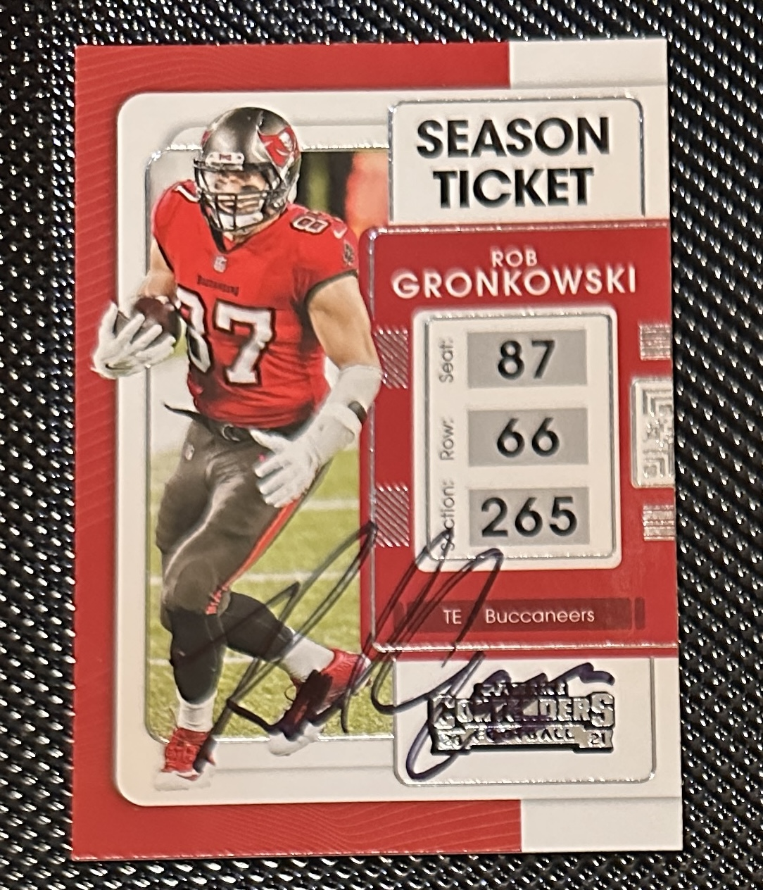 Rob Gronkowski Autographed CARD 