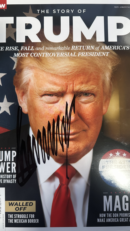 Donald Trump Autographed Magazine