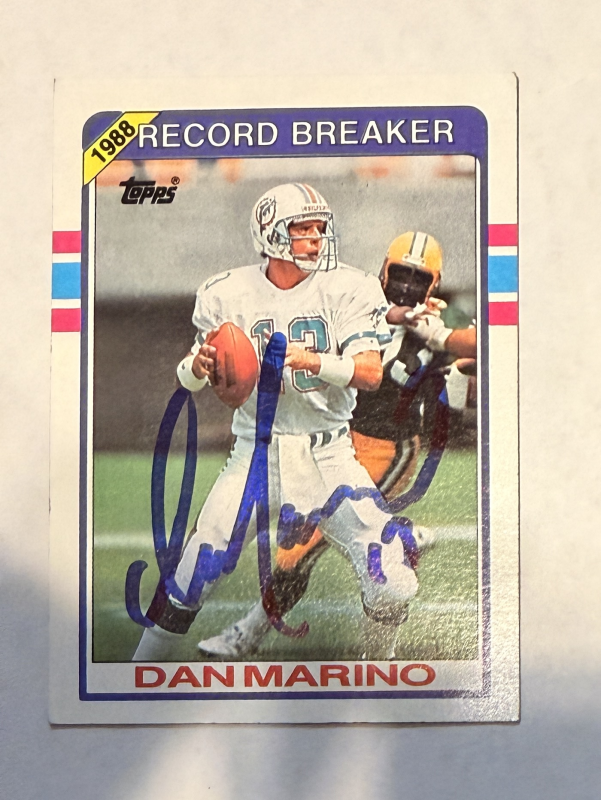 Dan Marino Autographed Card