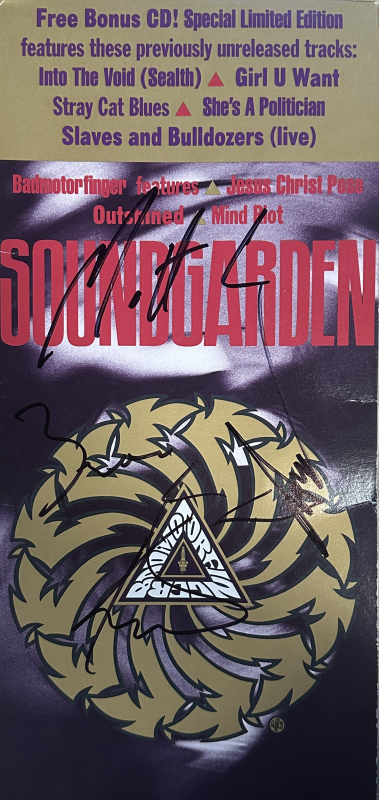 Soundgarden Autographed CD Longbox