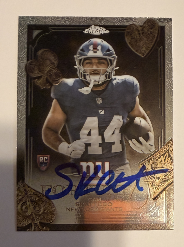 Cam Skattebo Autographed Card 