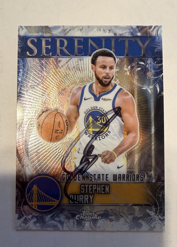 Steph Curry Autographed Card