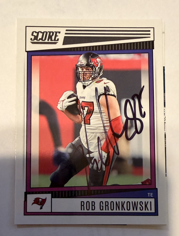 Rob Gronkowski Autographed Card