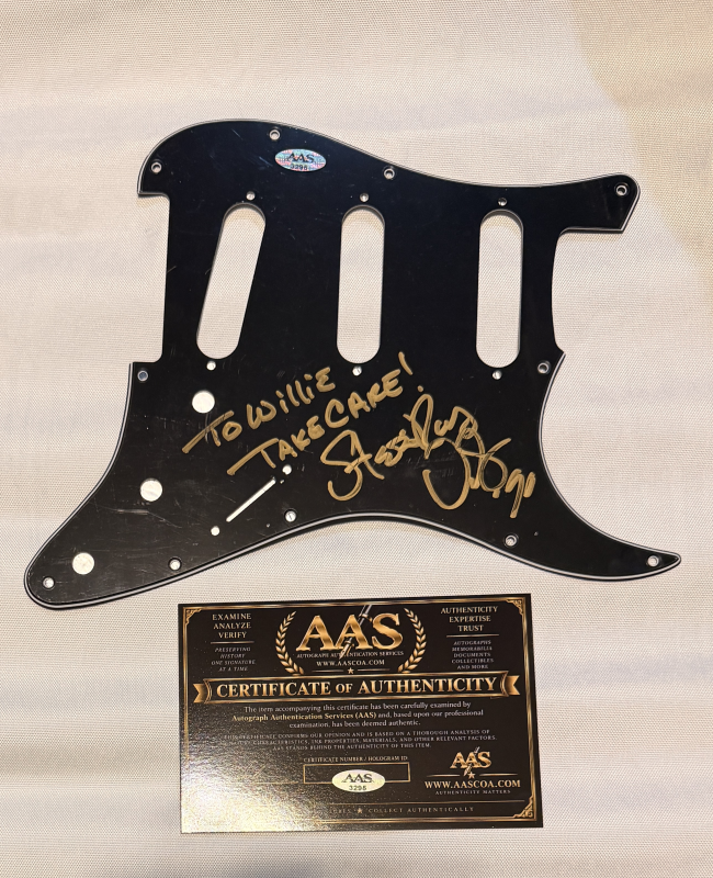 Stevie Ray Vaughan Autographed Pickguard
