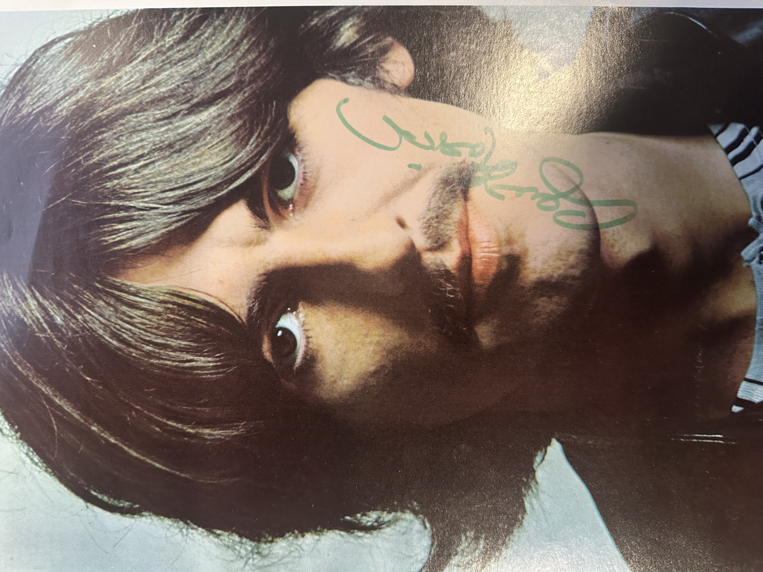 George Harrison Autographed White Album Photo