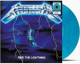 METALLICA "RIDE THE LIGHTNING" LP Exclusive BLUE Vinyl Limited