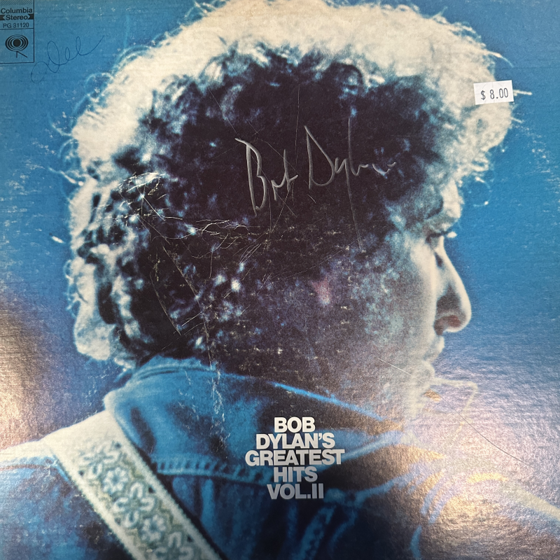 Bob Dylan Autographed Album Cover