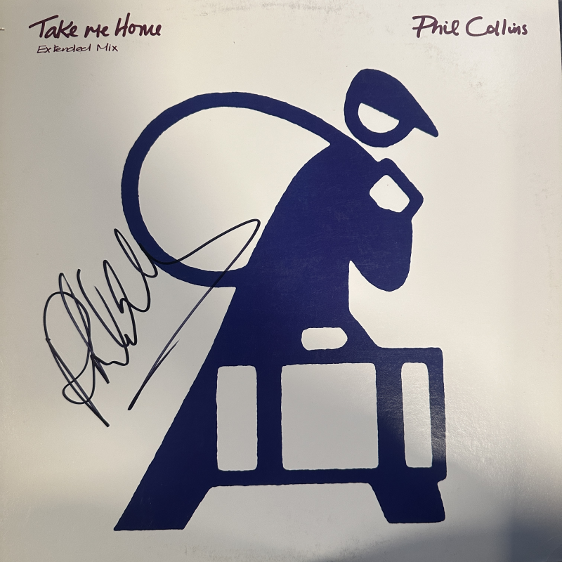 Phil Collins Autographed Album Cover