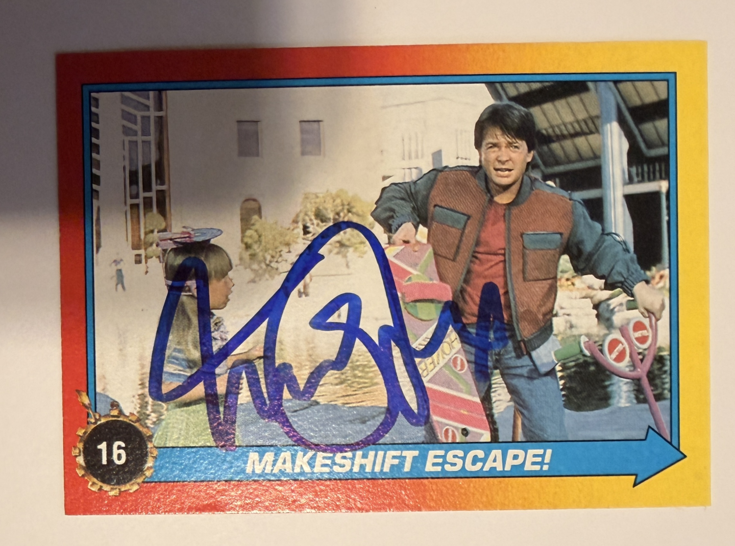 Michael J. Fox Autographed Card 