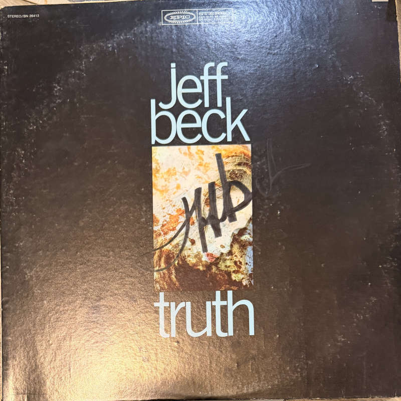 Jeff Beck Truth Autographed ALBUM COA