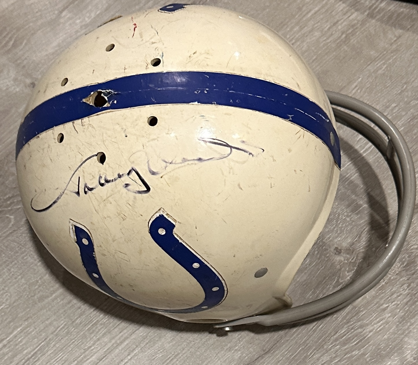 Johnny Unitas Autographed Full Size Colts Helmet