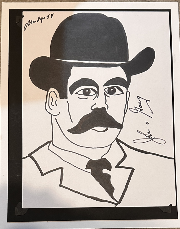 John Wayne Gacy Autographed Hand Drawn Art