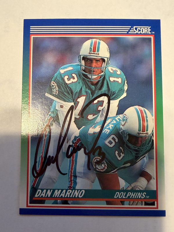 Dan Marino Autographed Card
