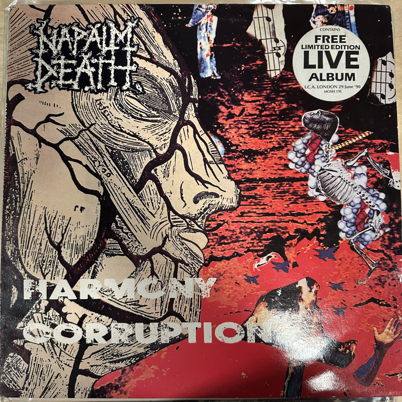 Napalm Death - Harmony Corruption (1990 UK With Bonus Live Record)