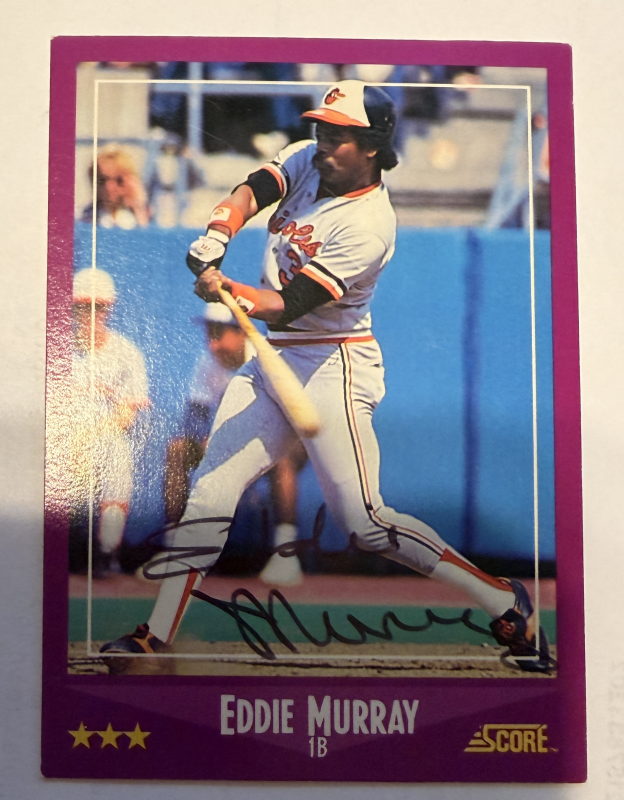 Eddie Murray Autographed Card