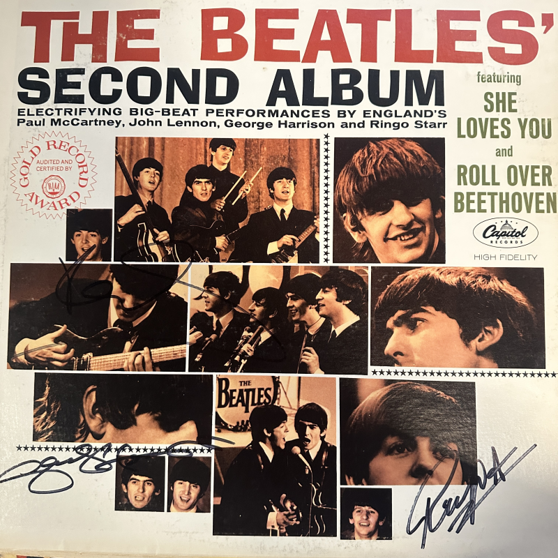Beatles Autographed Album Cover