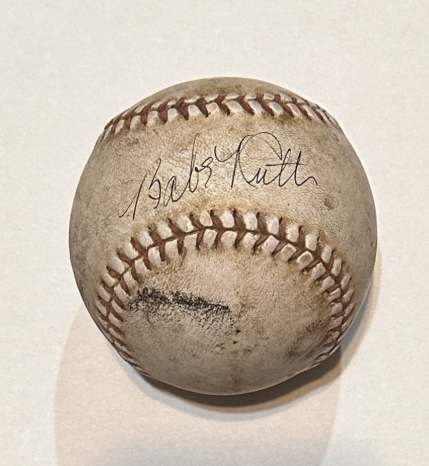 Babe Ruth Autographed Softball