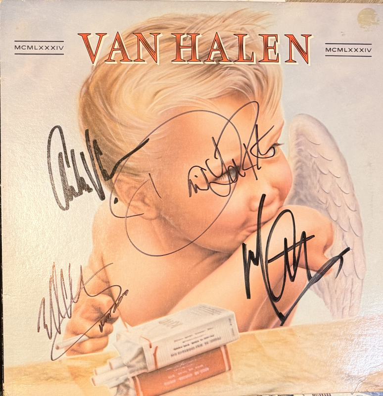 Van Halen AUTOGRAPHED Album 1984 AAS COA