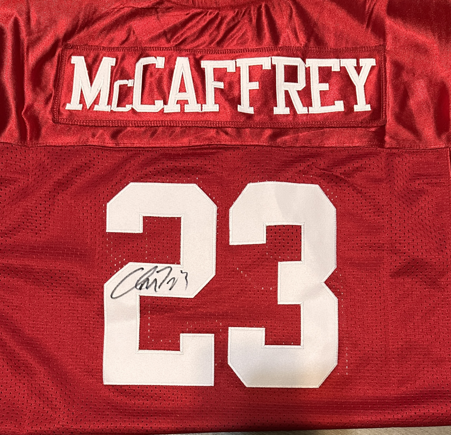 Christian McCaffrey Autographed Jersey