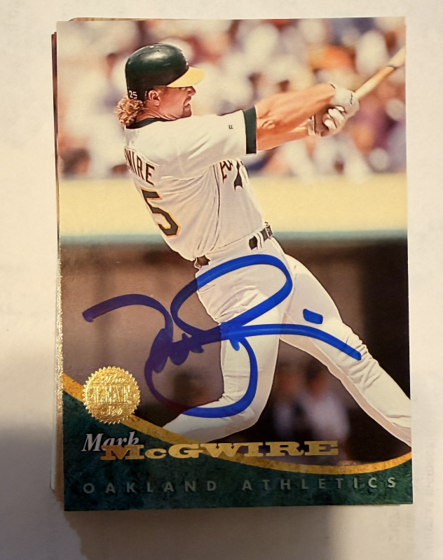 Mark McGwire Autographed CARD