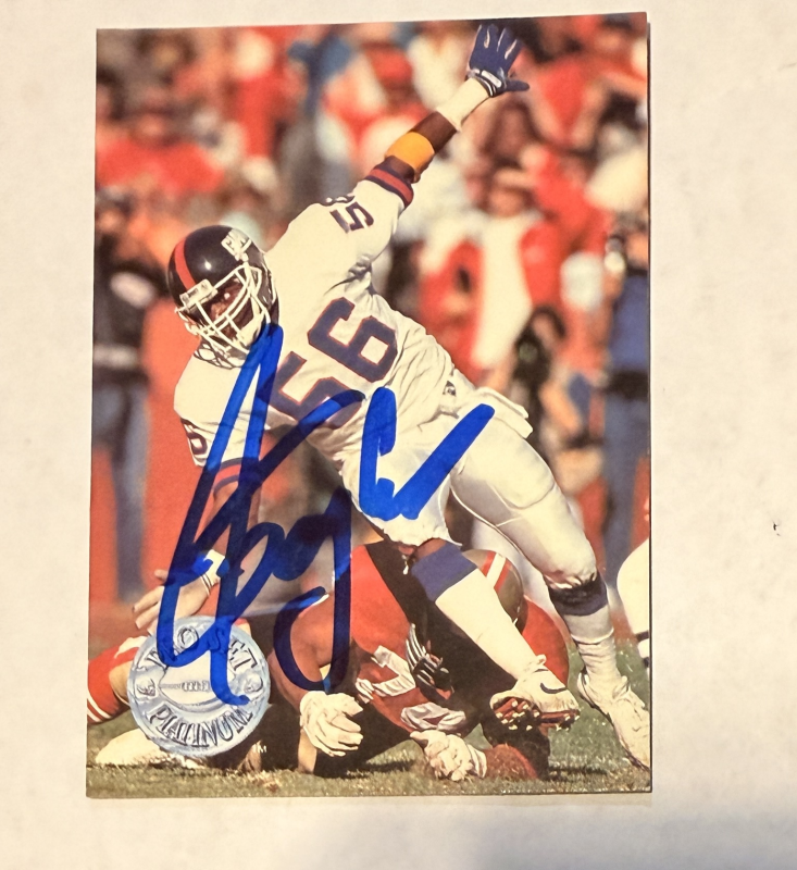 Lawrence Taylor Autographed CARD