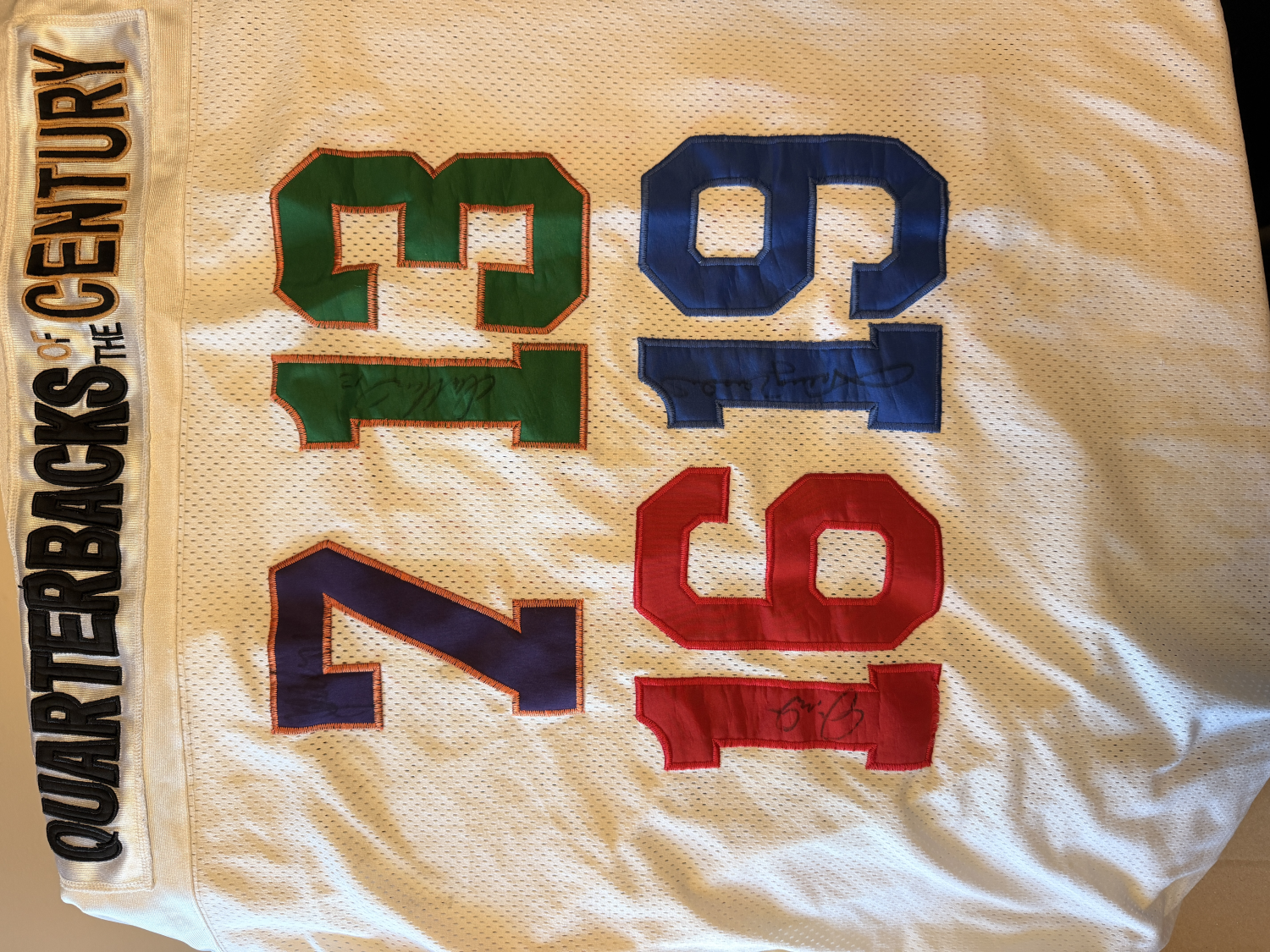 QB'S OF THE CENTURY Autographed Jersey UNITAS MONTANA!