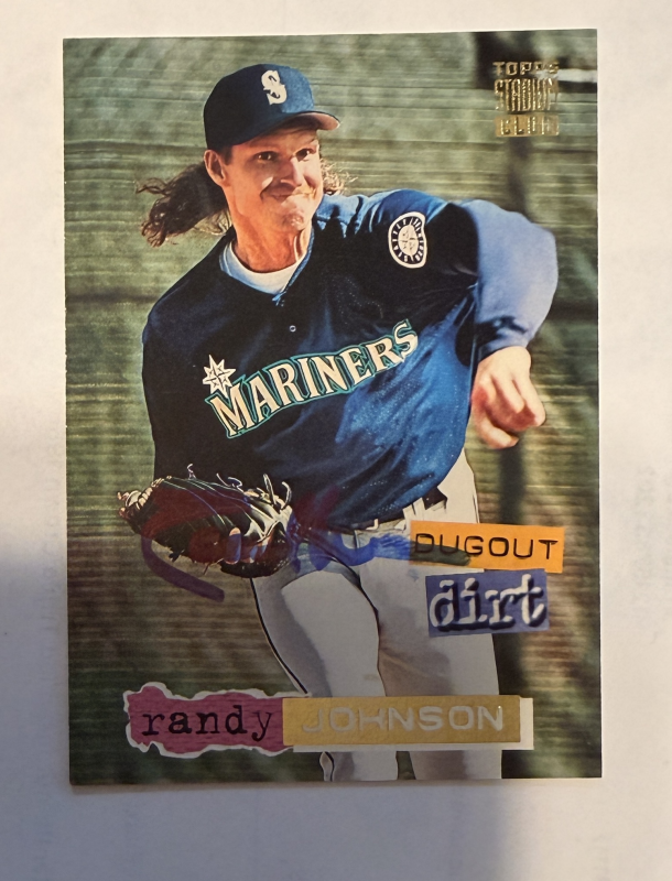 Randy Johnson Autographed CARD