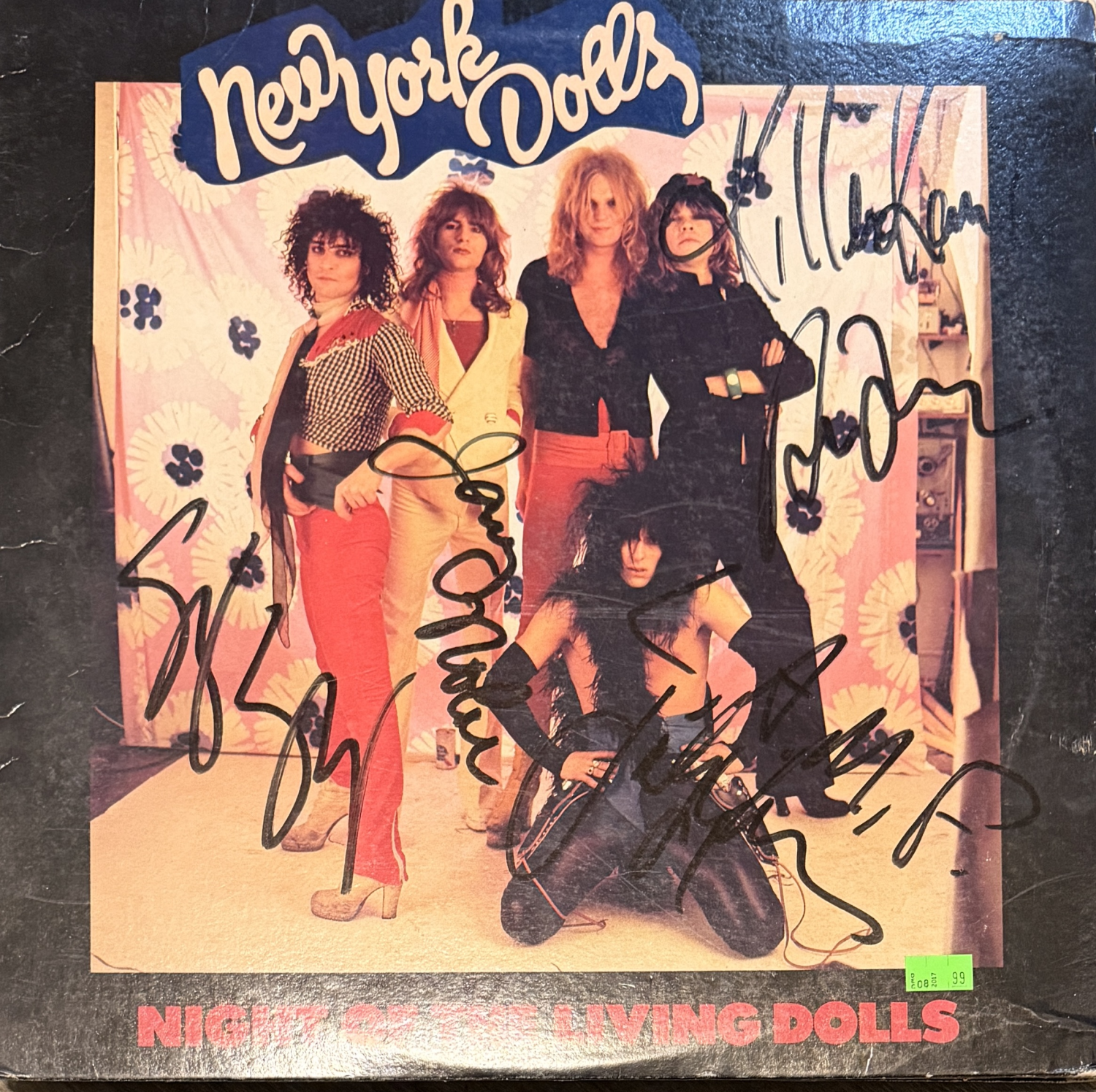 New York Dolls Autographed ALBUM AAS COA