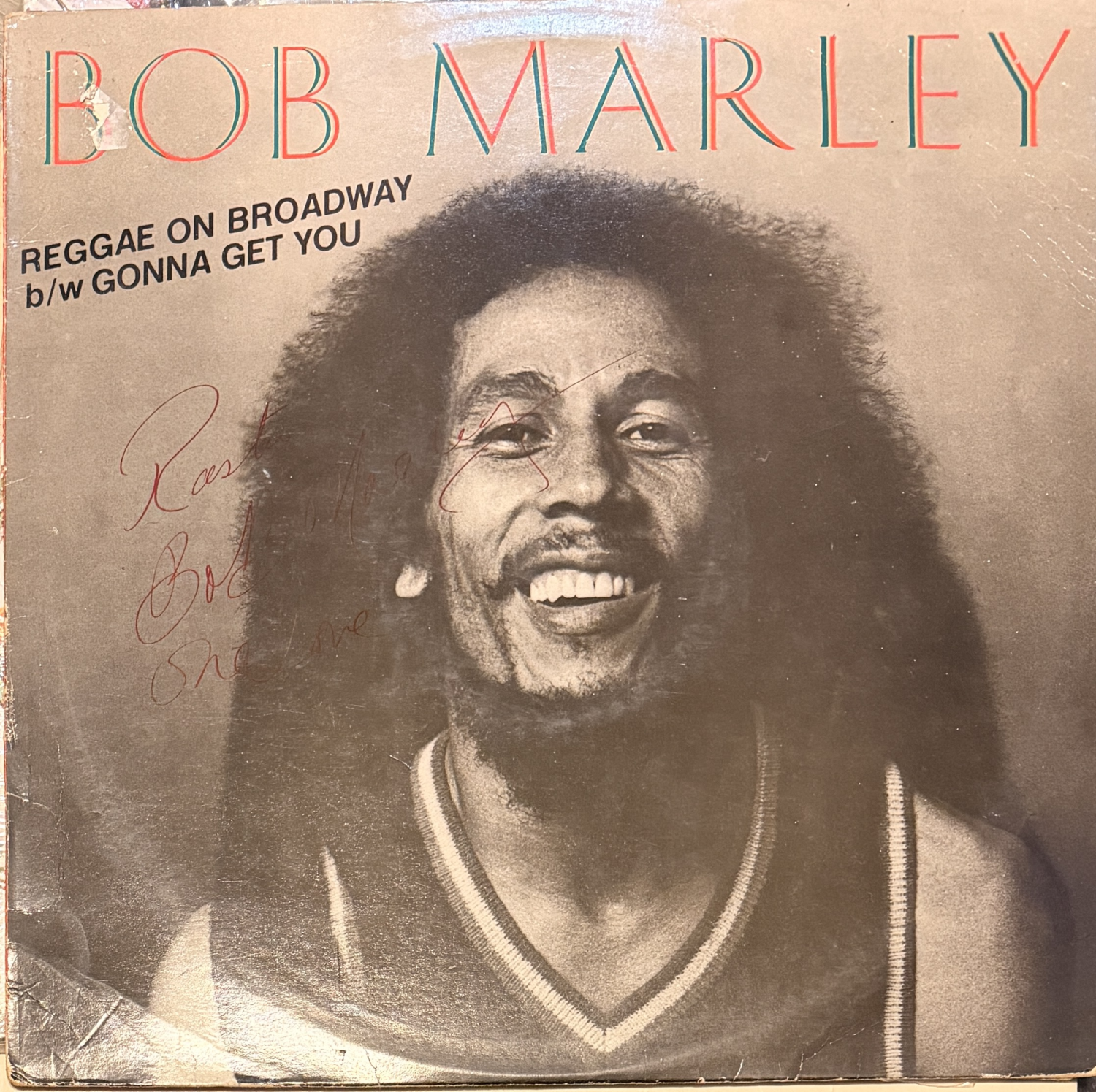 Bob Marley Autographed Album