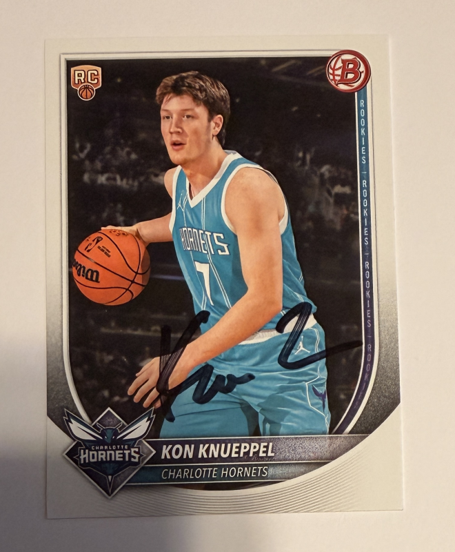 Kon Knueppel Autographed Card 