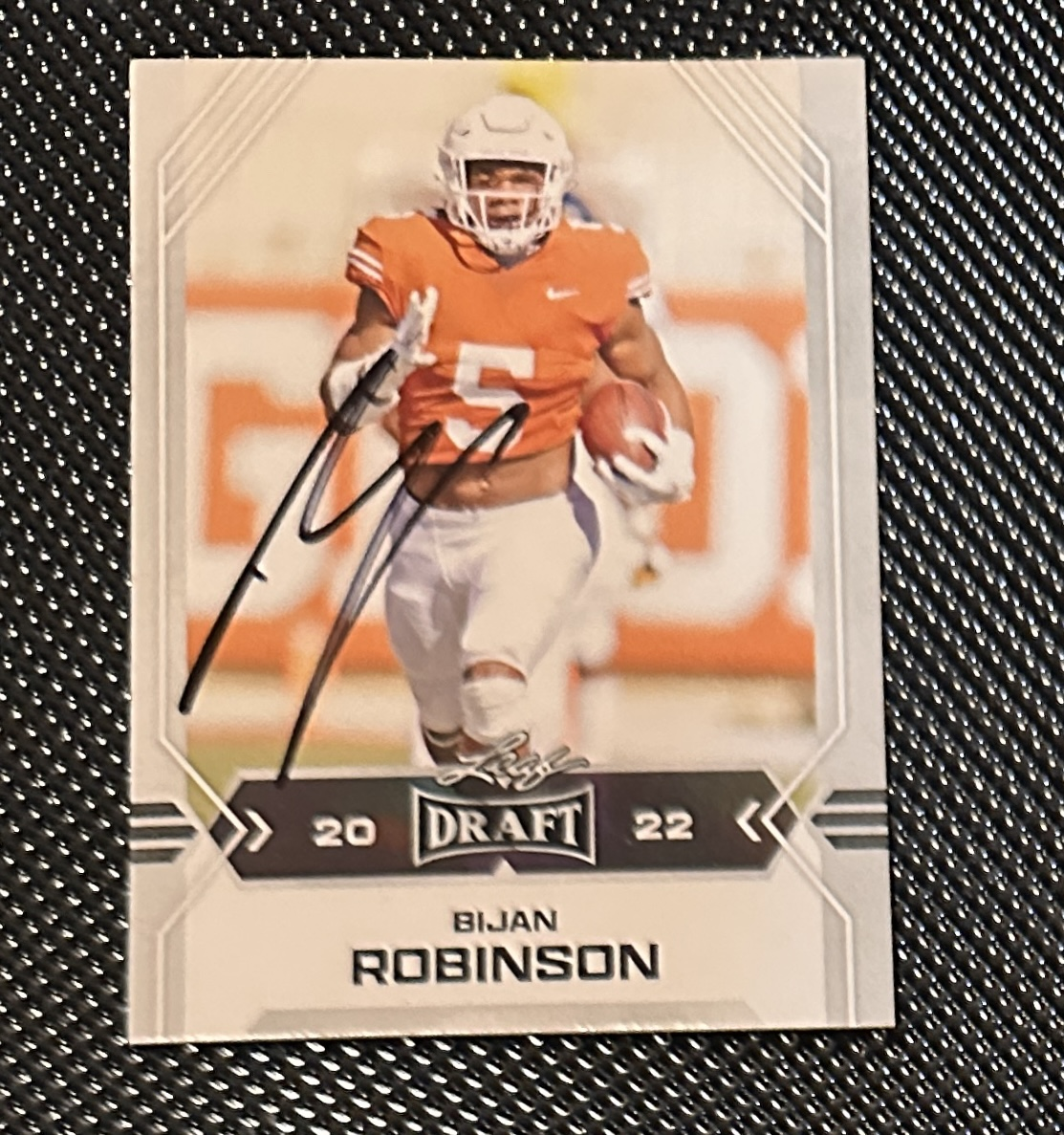 Bijan Robinson Autographed Card 