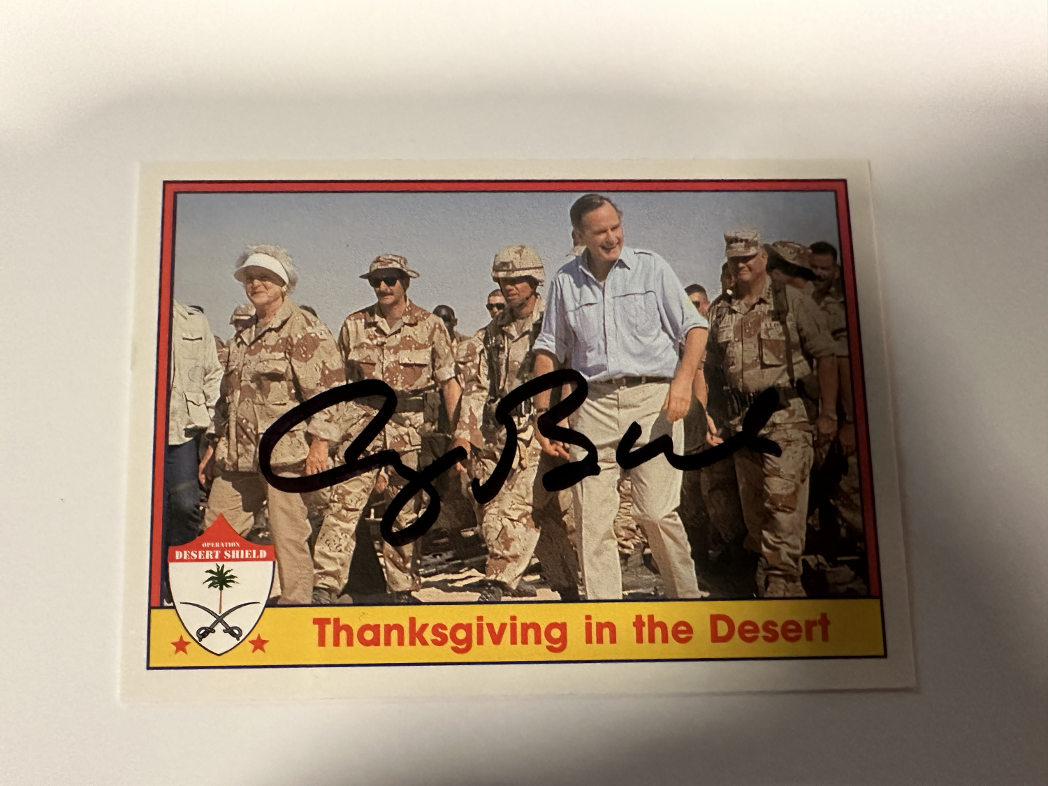 George Bush Autographed CARD 