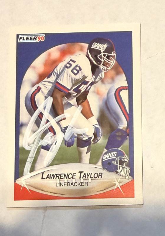 Lawrence Taylor Autographed CARD