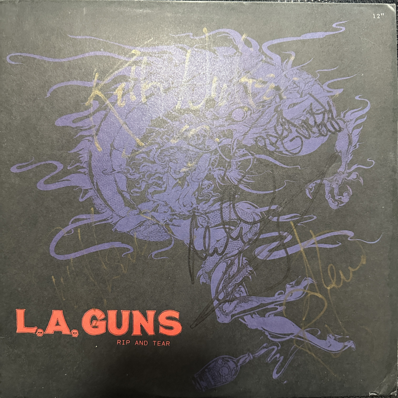 LA Guns , Rip And Tear AUTOGRAPHED BY THE BAND