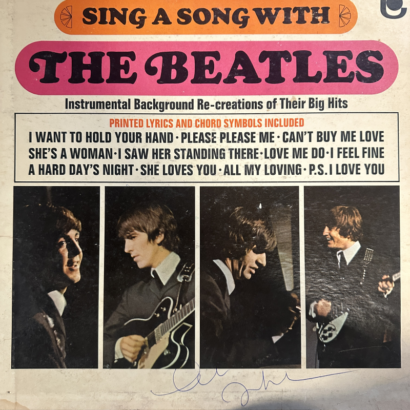 John Lennon Autographed Album Cover