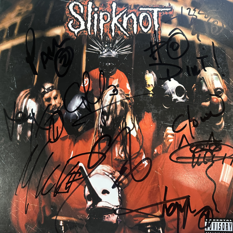 Slipknot Autographed Album Cover