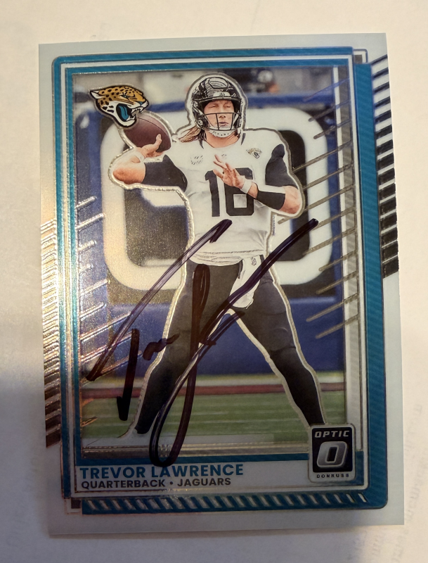 Trevor Lawrence Autographed Card