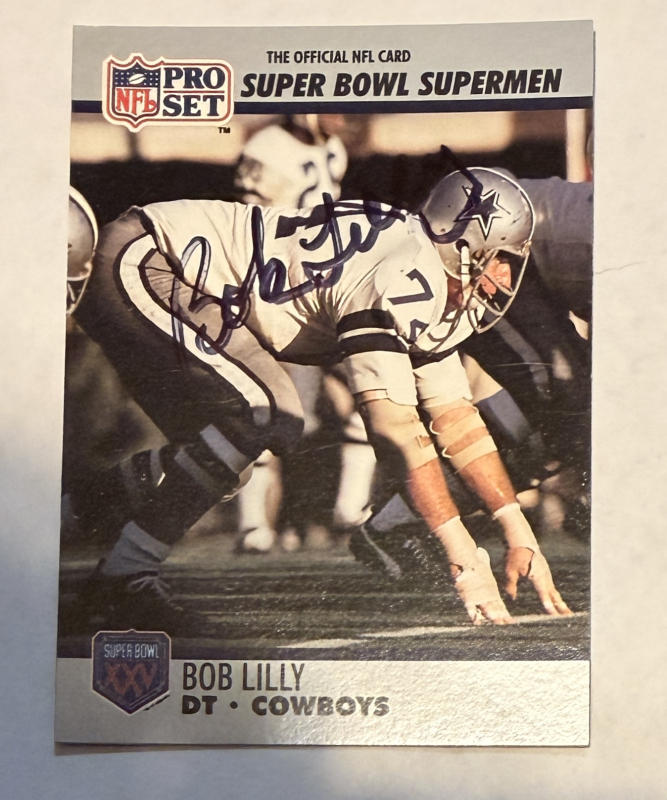 Bob Lilly Autographed CARD