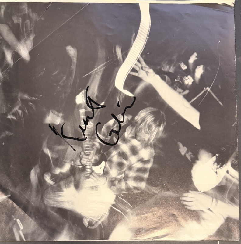 Kurt Cobain Autographed Album INSERT