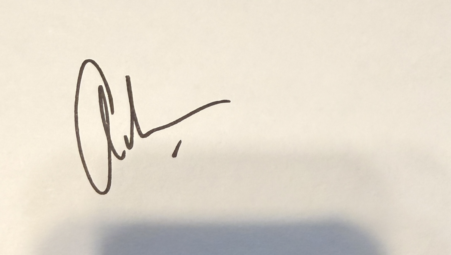 Alex Van Halen Autographed 3x5 Card