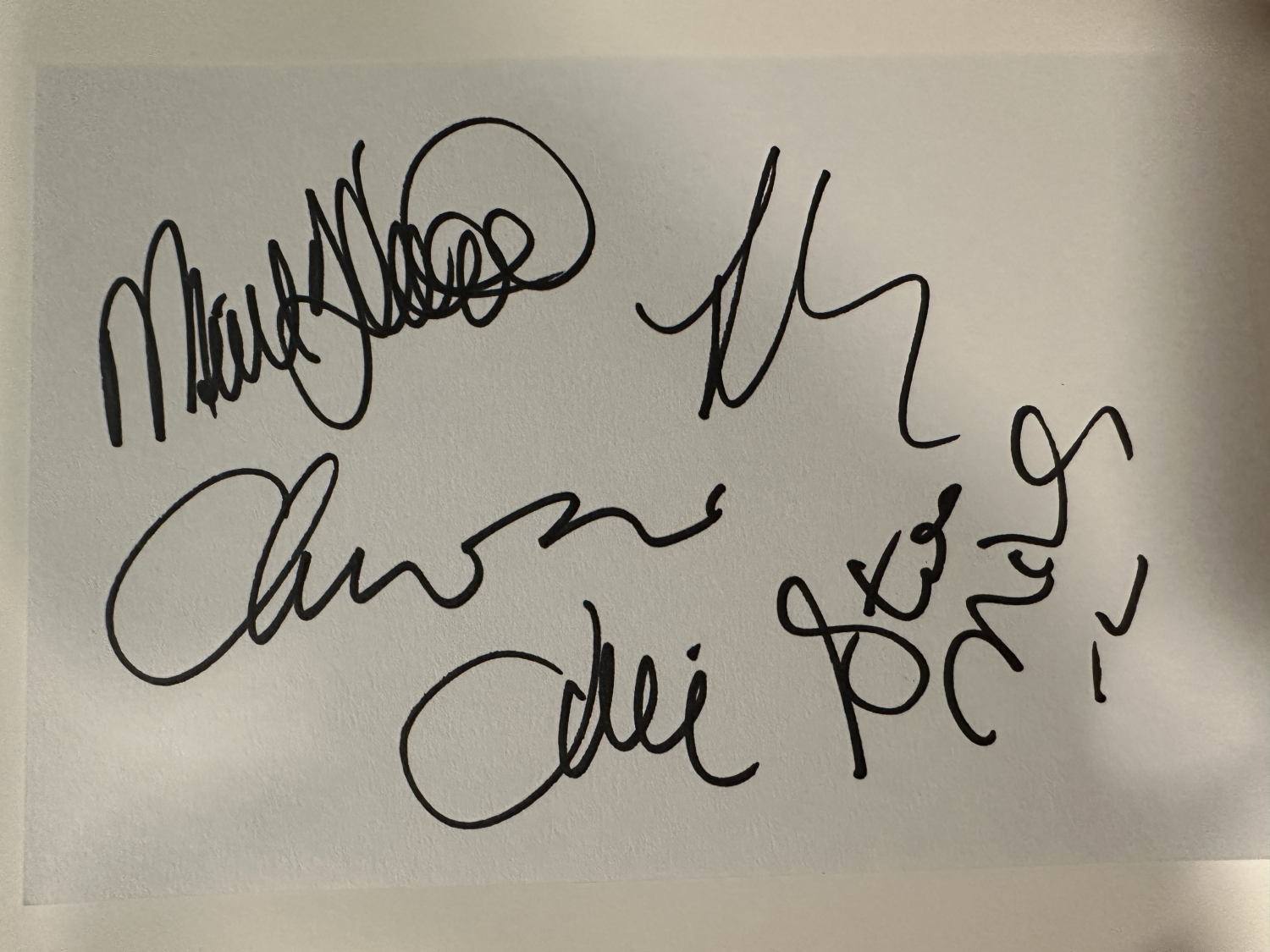 Fleetwood Mac Autographed Card 