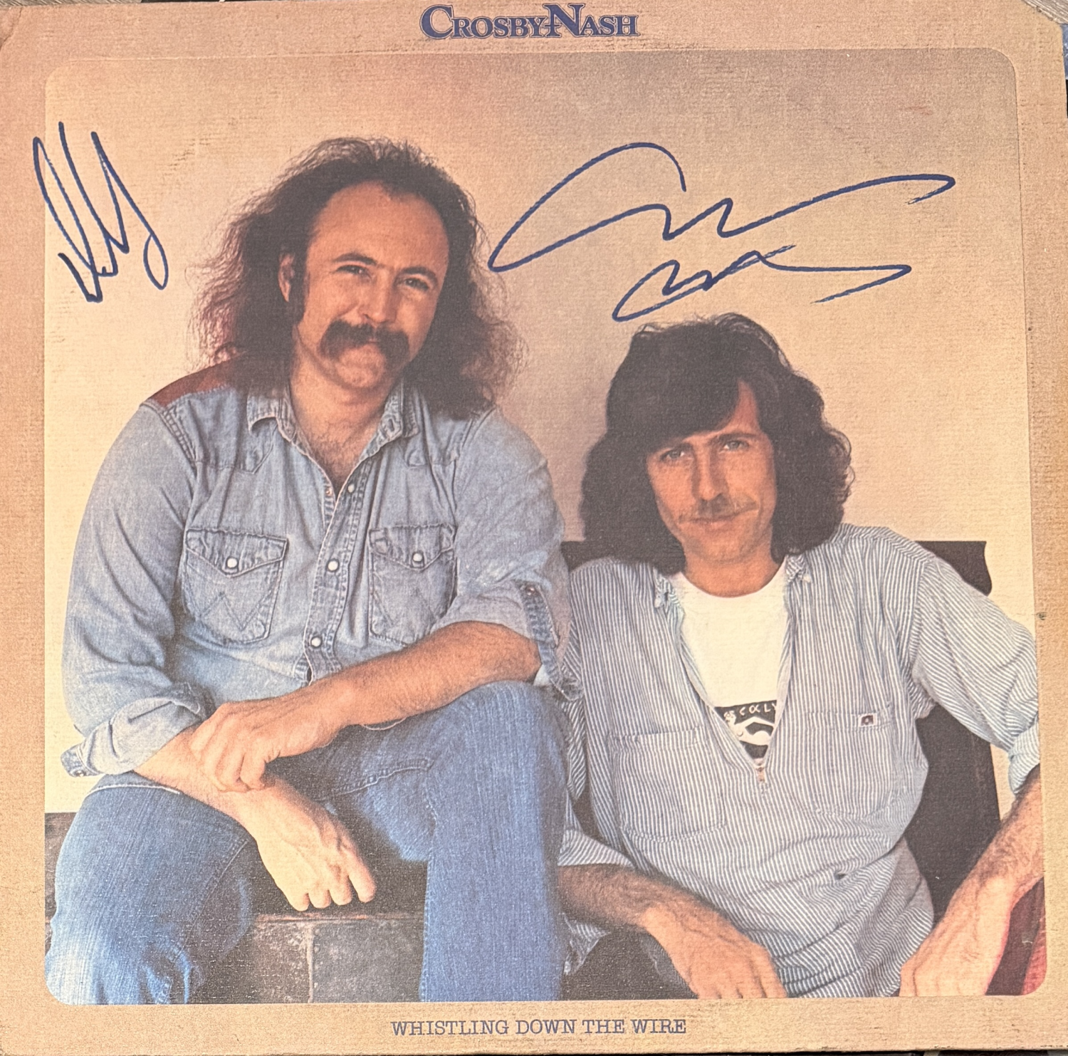 Crosby and Nash Autographed Album