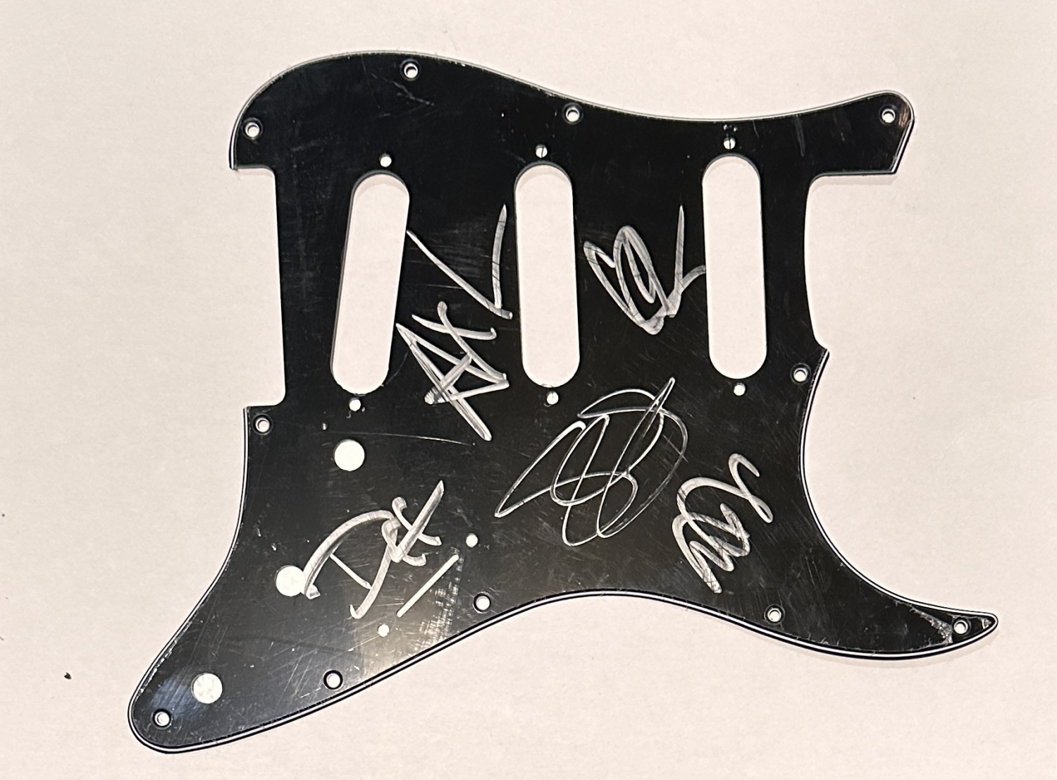 Guns and Roses Autographed Pickguard