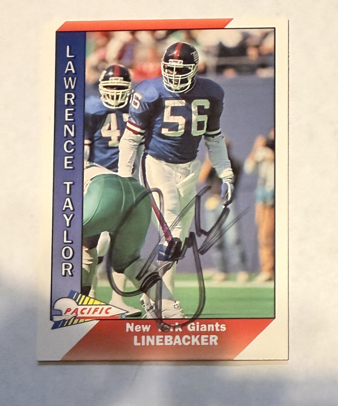 Lawrence Taylor Autographed CARD