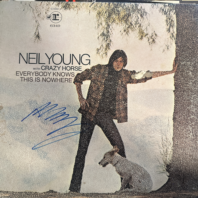 Neil Young Autographed Album Cover